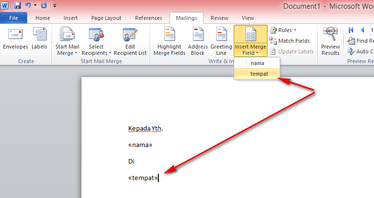 create envelope using word for mac 16 mail merge